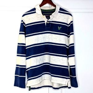 Men's American Eagle Striped Polo